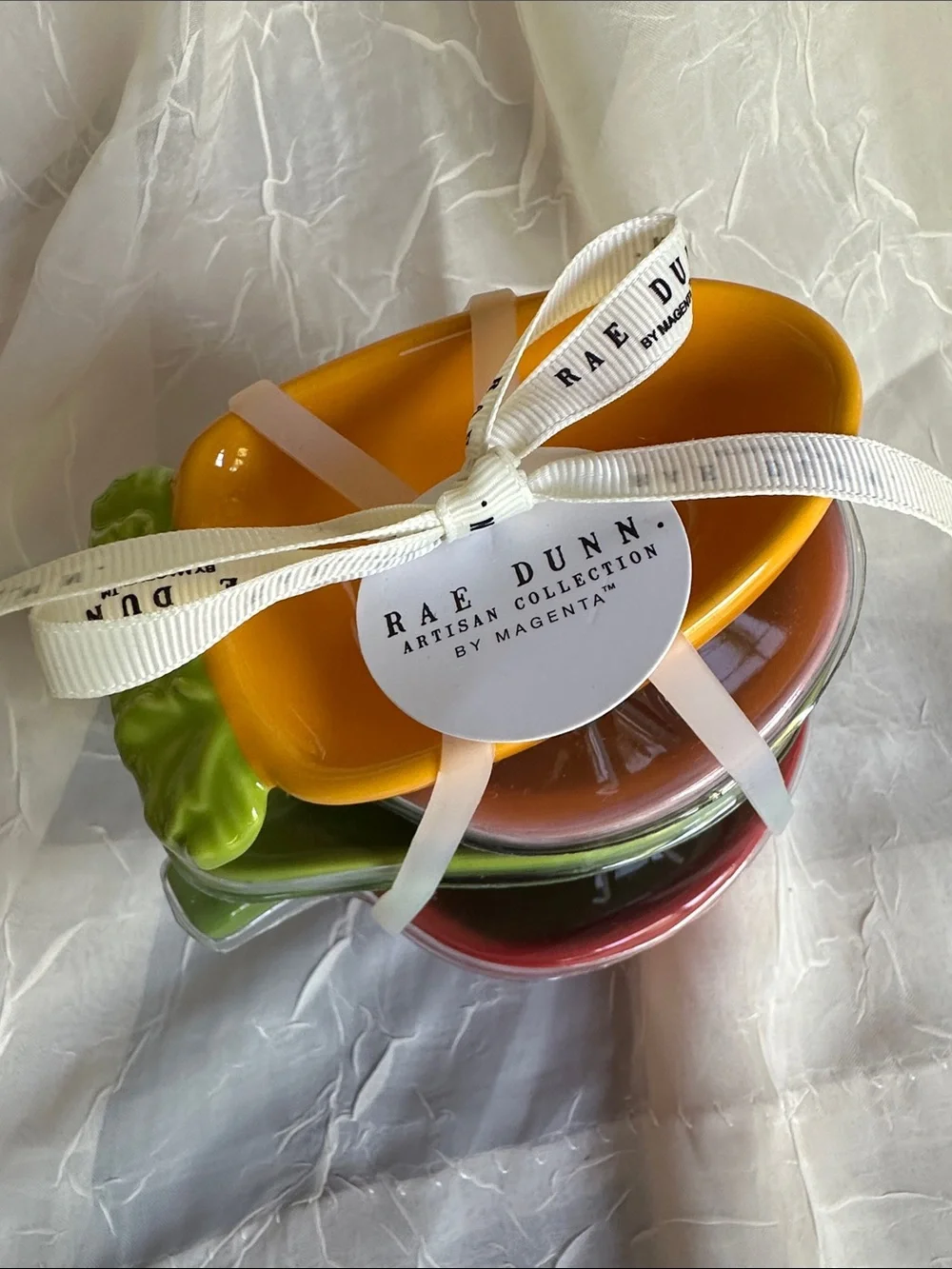 NWT Rae Dunn Vegetable Ceramic Measuring Cups set of 4